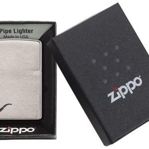 Zippo Pipe Brushed Chrome